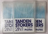 Proflex tandenstokers | 3 x 20 stuks | Tandenstoker | Kunsstof ragertjes | Mondverzorging