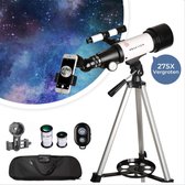 Bol.com Practics® Telescoop Inclusief Statief & Draagtas met Afstandsbediening – Sterrenkijker Voor Kinderen Volwassenen & Gevor... aanbieding