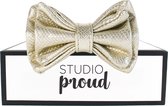 Studio Proud – Bow Tie – Strikje – gold snake print – one size