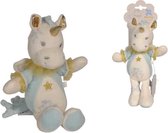 NICOTOY Zacht speelgoed Eenhoorn blauw 24 cm