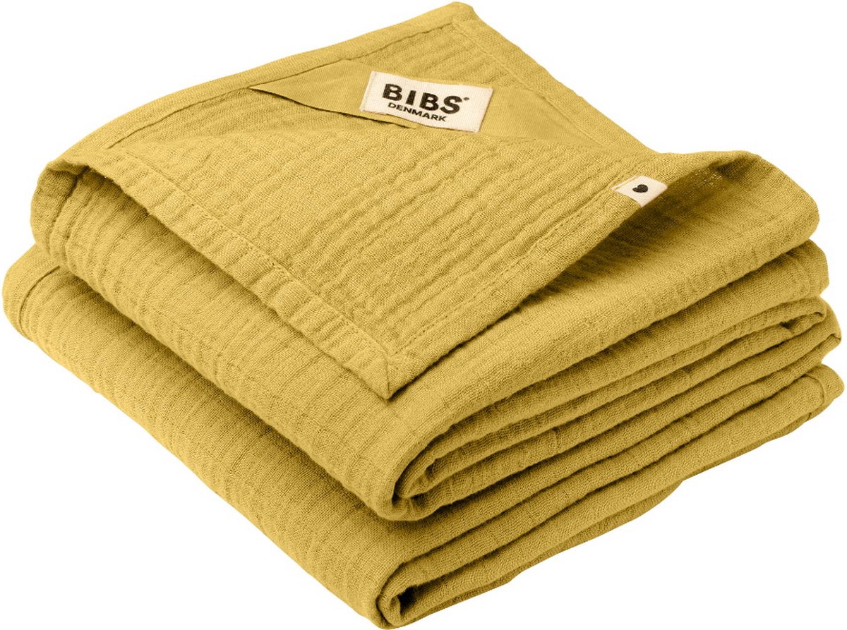 Bibs Cuddle Cloth Mustard 70 x 70 cm 2 Stuks Hydrofiel Luiers 9401254