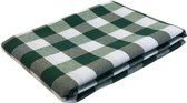 Nappe à grande carreaux, vert 100 x 100 (sans repassage) - été - pique-nique - vichy