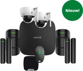 BAY - Kit système d'alarme Ajax avec 2 Caméras dôme WiFi Full HD Dahua - Zwart