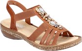 RIEKER 62859-24 Sandaal cognac maat 39