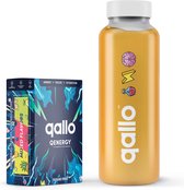 Qallo® QEnergy - Startpakket - De suikervrije energizer boordevol natuurlijke ingrediënten - 6 porties + 500ml Tritan shaker