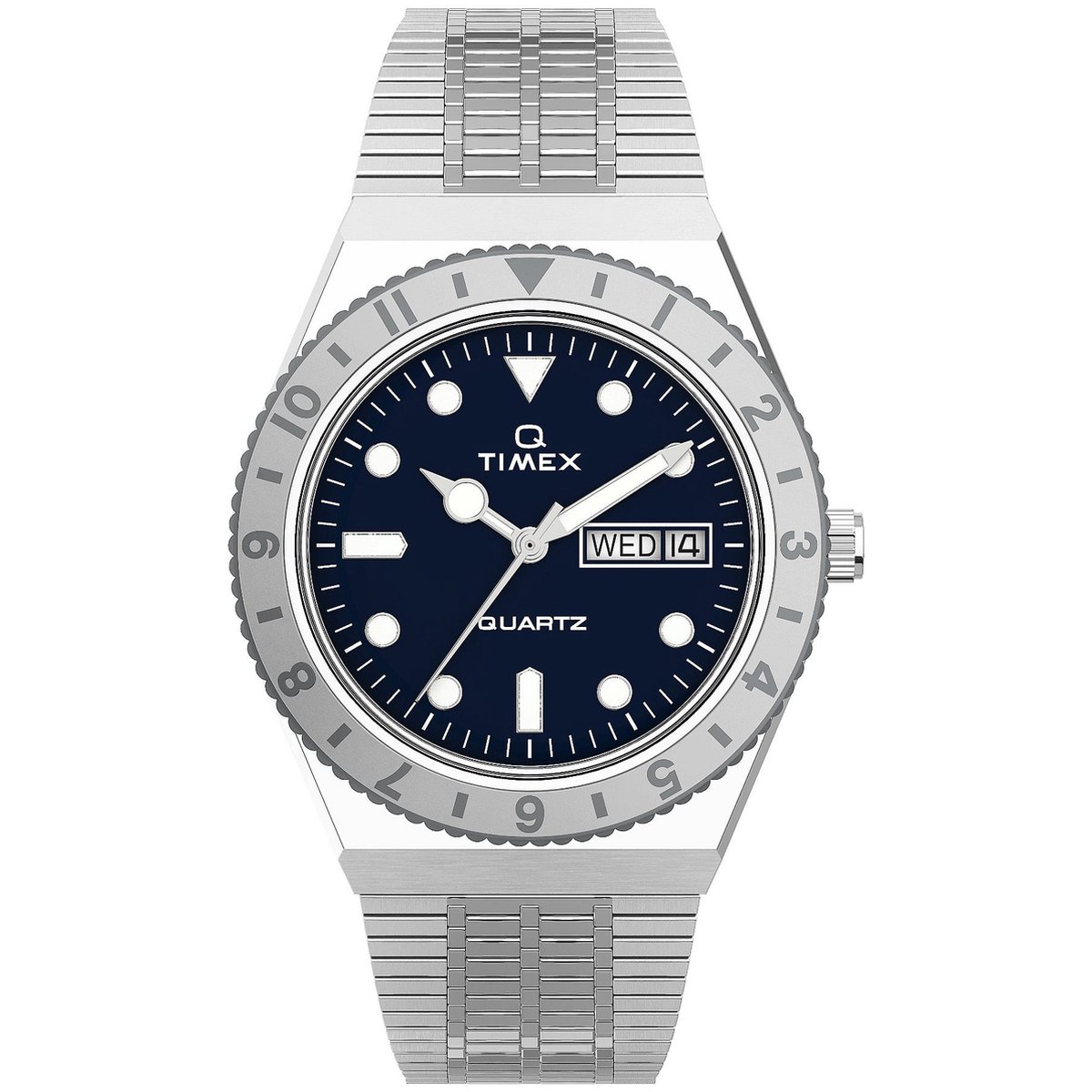 Timex Q Reissue TW2U95500 Horloge - Staal - Zilverkleurig - Ø 35 mm