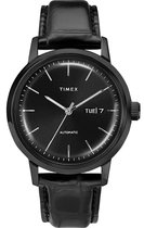 Timex Marlin TW2U11700 Horloge - Leer - Zwart - Ø 40 mm