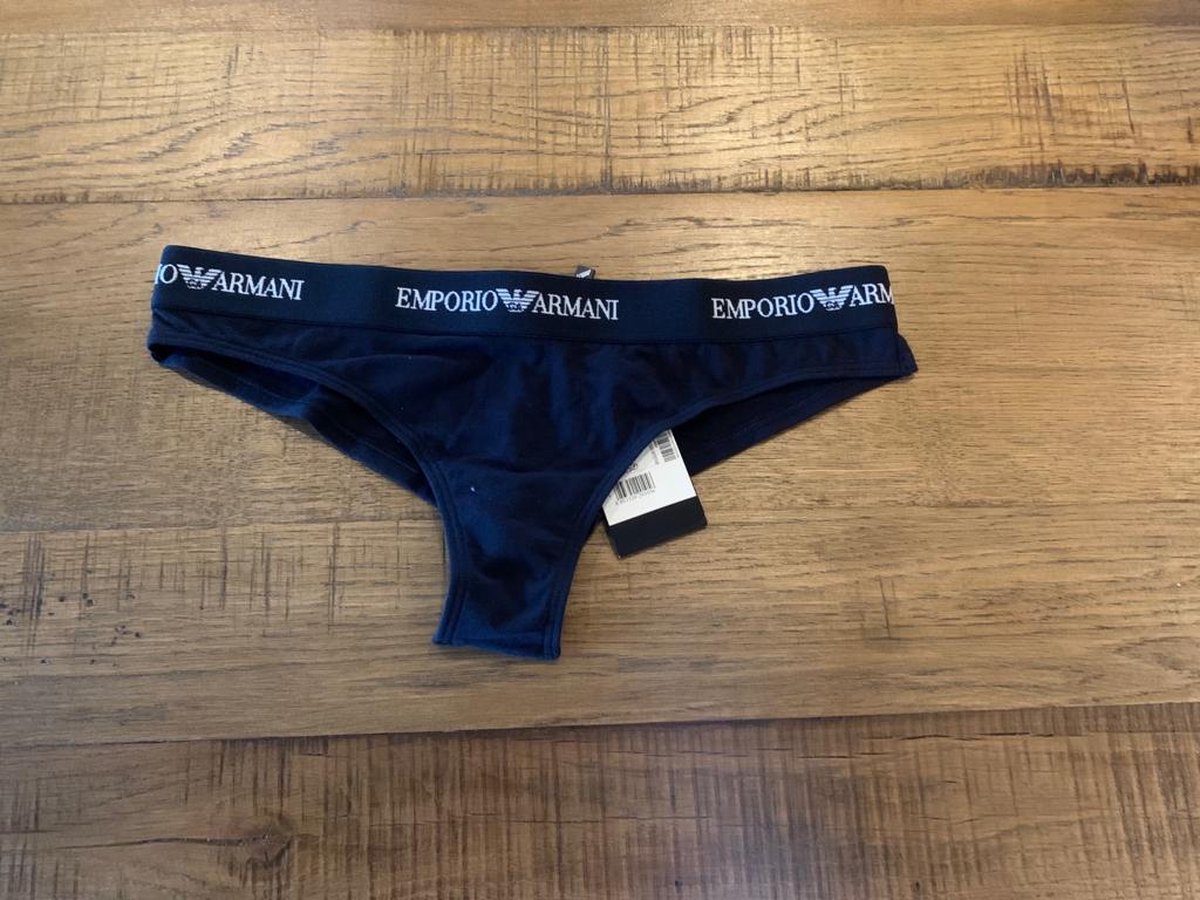 Emporio Armani - Dames - Basis Brazilian Brief Slip - Zwart - Xs