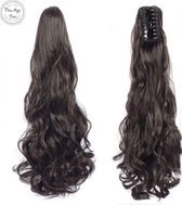 Paardenstaart - Bruine extensions - Curly - 2# - Haarstuk - Haarverlenging - Brazilian ponytail