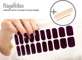 Nagellak - Nagels - Nagelvijl - Nagelstickers - 20 Nagel folies - Nagel folie - Nagellak set - Nagelfolie - Nailwraps - Paars - Paarse nagellak