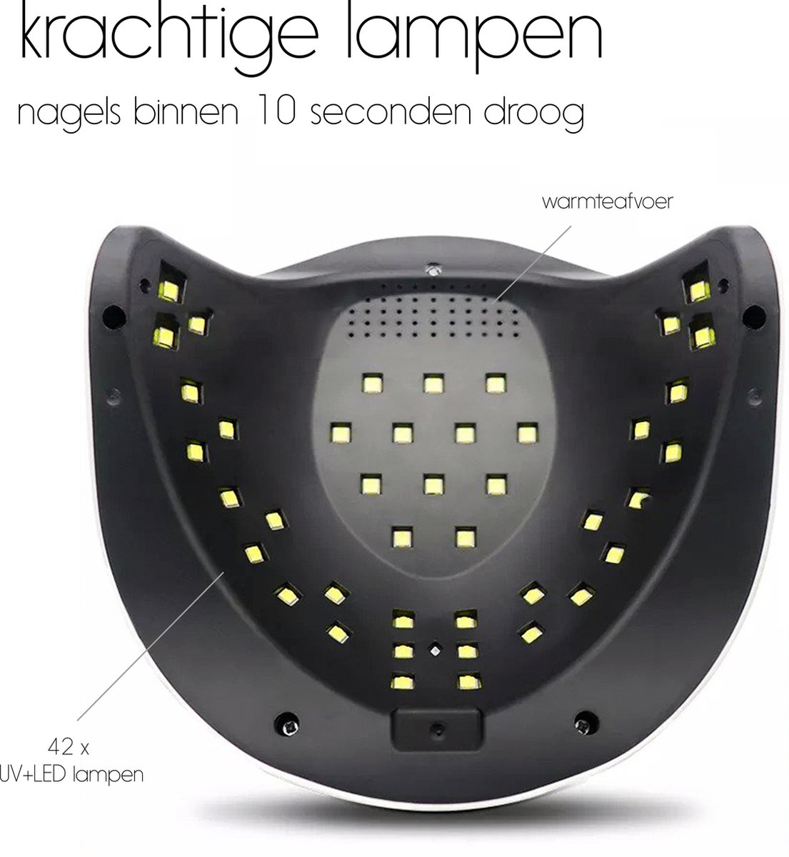 Eldur® Nageldroger - Nagellamp 168W - Gelnagels - UV Lamp Nagels - Led Lamp Nagels - Gellak Lamp — cadeau in Verzorging - foto 5