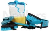 RelaxPets - Roma - Cylinder Grooming Kit - Poetstas Gevuld - Teal - 10 delig