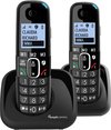 Amplicomms BigTel1502S BNL Senioren draadloze duo huistelefoon voor de vaste lijn | Extra handset | Luide oproeptonen | Ongewenste bellers blokkeren | 3 directe geheugen toetsen | Handsfree | Instelbaar volume | Gehoorapparaat compatibel