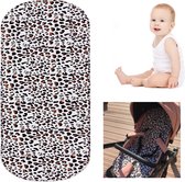 Allernieuwste Buggy Inleg Kussen Panter Print - Tweezijdig bruikbaar - Kinderwagen - Kinderstoel hoes - Wasbaar