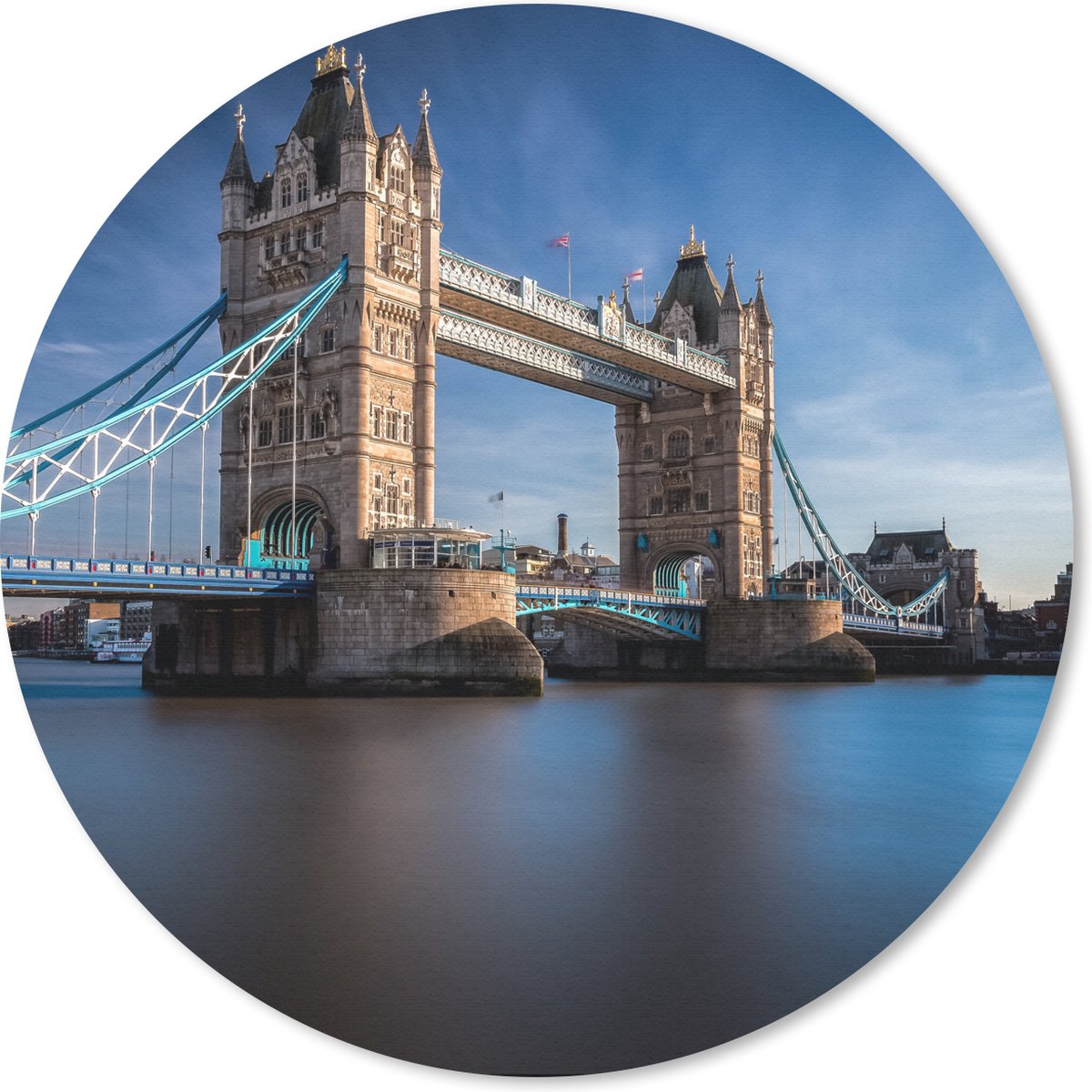 Muismat rond 20x20 cm - Mousepad Tower Bridge - Theems - Londen - Ronde muismatten