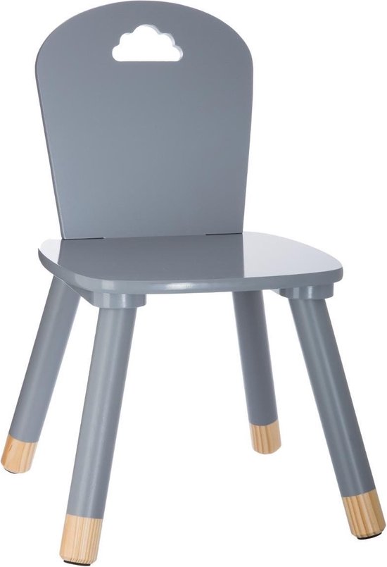 Sphera Kinderstoel Grijs – 50x30x30 cm