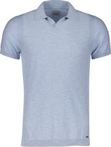 Dstrezzed Polo - Slim Fit - Blauw - 3XL Grote Maten