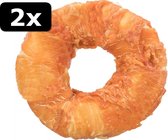 2x FILLED CHICKEN CHEW RING 11CM