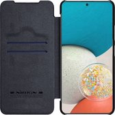 Nillkin Qin Pro Hoesje voor de Samsung Galaxy A53 - Book Case met Camera Slider - Ruimte voor Twee Pasjes Zwart