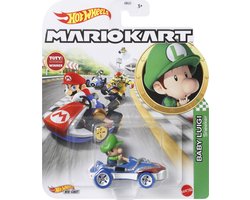 foto van Hot Wheels- Mario Kart - Baby Luigi - 1:64