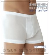 Gold Elegance Katoenen Boxershort met gulp - trunks - wit - 100% Katoen - L