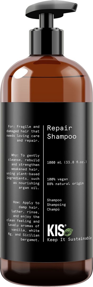 KIS Green Repair Shampoo 1000 ml - vrouwen - Voor