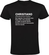Christiano grappig Heren t-shirt | Jarig | Verjaardag | Grappig | Zwart