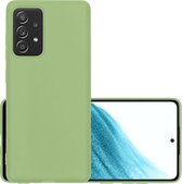 Samsung Galaxy A53 Hoesje Back Cover Siliconen Case Hoes - Groen