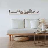 Skyline Enschede Zwart Mdf 130 Cm Wanddecoratie Voor Aan De Muur Met Tekst City Shapes