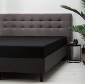 Dream deluxe - matras hoeslaken - zwart – 80/90 x 200 cm - Katoen – Hoogwaardige hotel kwaliteit