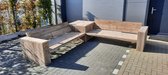 Hoekbank “Garden Basic” van Gebruikt steigerhout - 285x285cm – 6 persoons