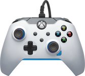 PDP - Bedrade Xbox Controller - Xbox Series X|S, Xbox One & Windows - Ion White