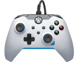 PDP - Bedrade Xbox Controller - Xbox Series X|S, Xbox One & Windows - Ion White