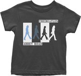 The Beatles Kinder Tshirt -Kids tm 5 jaar- Abbey Road Colours Crossing Zwart