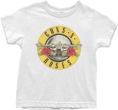 Guns N' Roses Kinder Tshirt -Kids tm 3 jaar- Classic Logo Wit