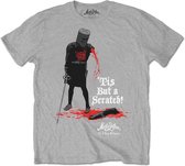 Monty Python Heren Tshirt -XXS- Tis But A Scratch Grijs