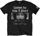 John Lennon Heren Tshirt -3XL- Listen Lady Zwart