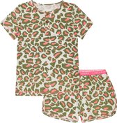 Claesen's pyjama shorty meisje Neon Leopard maat 116-122