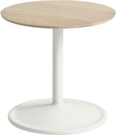 Muuto - Soft Side Tafel laag - Ø41 - chêne massif/ blanc