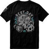 PRiDEorDiE "Rest Day" T Shirt Zwart taille XL