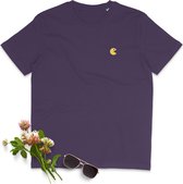 Pacman Heren T shirt Ronde Hals - Paars - Maat XL