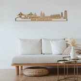 Skyline San Francisco Eikenhout 165 Cm Wanddecoratie Voor Aan De Muur Met Tekst City Shapes