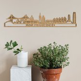 Skyline San Francisco Eikenhout 90 Cm Wanddecoratie Voor Aan De Muur Met Tekst City Shapes