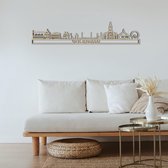 Skyline Volendam Populierenhout 130 Cm Wanddecoratie Voor Aan De Muur Met Tekst City Shapes