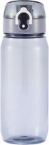 bidon Tritan 0,6 liter 21 x 7,4 cm grijs