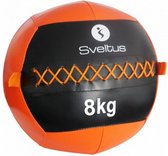 wallball 8 kg zwart/oranje