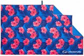 handdoek sneldrogend Oahu 150 cm blauw/roze