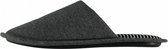 pantoffels Home heren elastomeer/textiel grijs maat 43-44