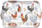 Ambiente - Dienblaadje - Chicken Farm - Melamine