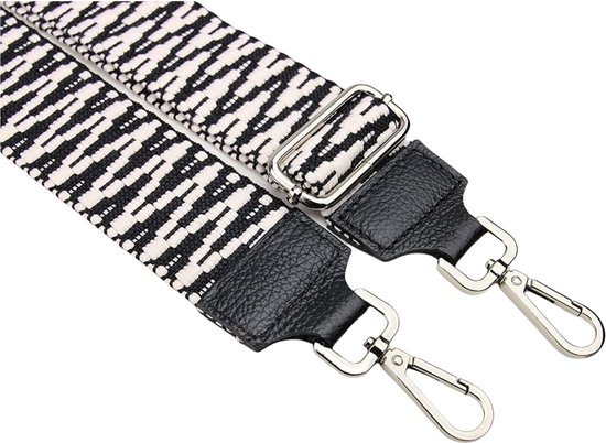 Schouderriem NEW LOOK 5cm Zwart, Wit- Verstelbaar Tassen riem -Verwisselbare tasband... bol.com